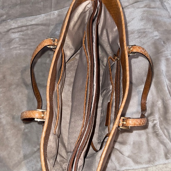 MICHAEL By Michael Kors - Tan Leather Large Tote - Picture 3 of 7